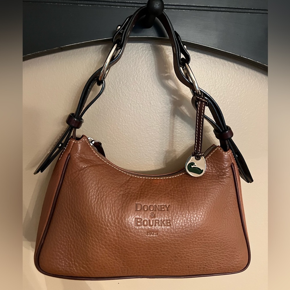 DOONEY & BOURKE 1975 Anniversary Small East West Hobo Shoulder Bag Tan